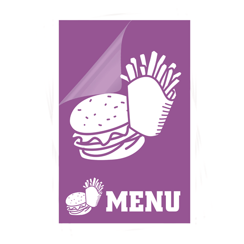 Fellowes Glossy Pouches - Menu, 3 mil, 50 pack