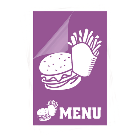 Fellowes Glossy Pouches - Menu, 3 mil, 50 pack