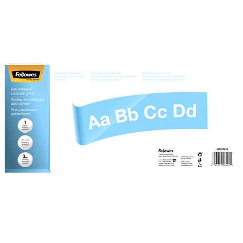 Fellowes Self-adhesive Laminating Roll, 3mil Thickness