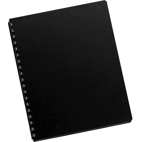 Fellowes Futura Presentation Covers - Jumbo Size, Ebony, Pack of 25