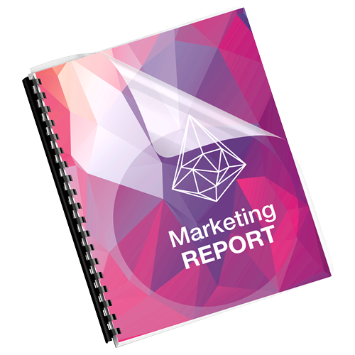 Fellowes Sparkling Clear Pre-punched Binding Covers Oversize 100 Pack