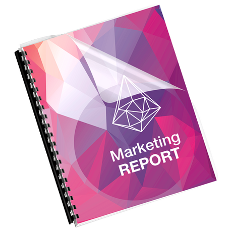 Fellowes Sparkling Clear Pre-punched Binding Covers Oversize 100 Pack