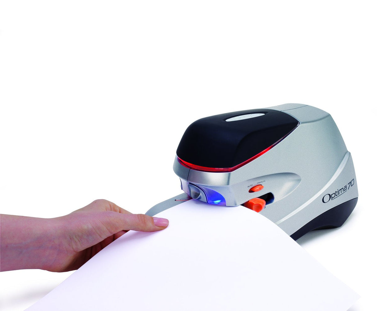 Swingline Optima 70 Electric Stapler - Silver, 70 Sheet Capacity