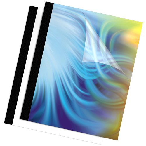Fellowes Thermal Presentation Covers - 1/4", 60 sheets, Midnight Black