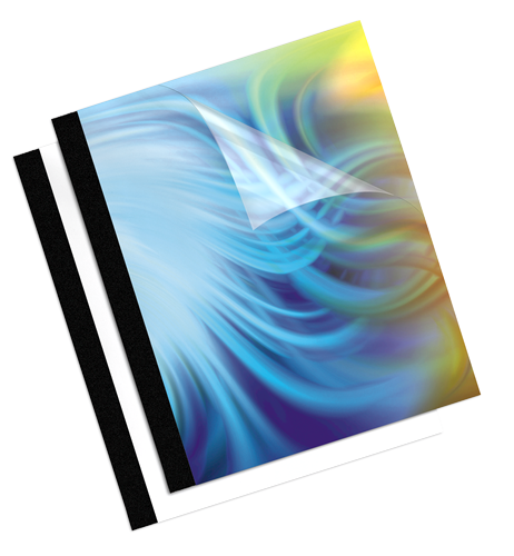 Fellowes Thermal Presentation Covers - 1/4", 60 sheets, Midnight Black