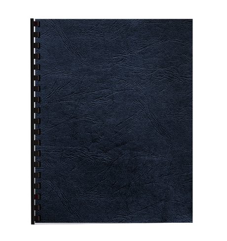 Fellowes Expressions Grain Presentation Covers - Letter, Navy, Pack of 50