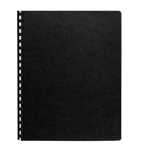 Fellowes Expressions Linen Presentation Covers - Jumbo Size, Ebony, 200 pack