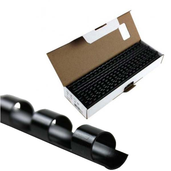 Fellowes Premium 1-1/2" BlackPlastic Combs - 50pk