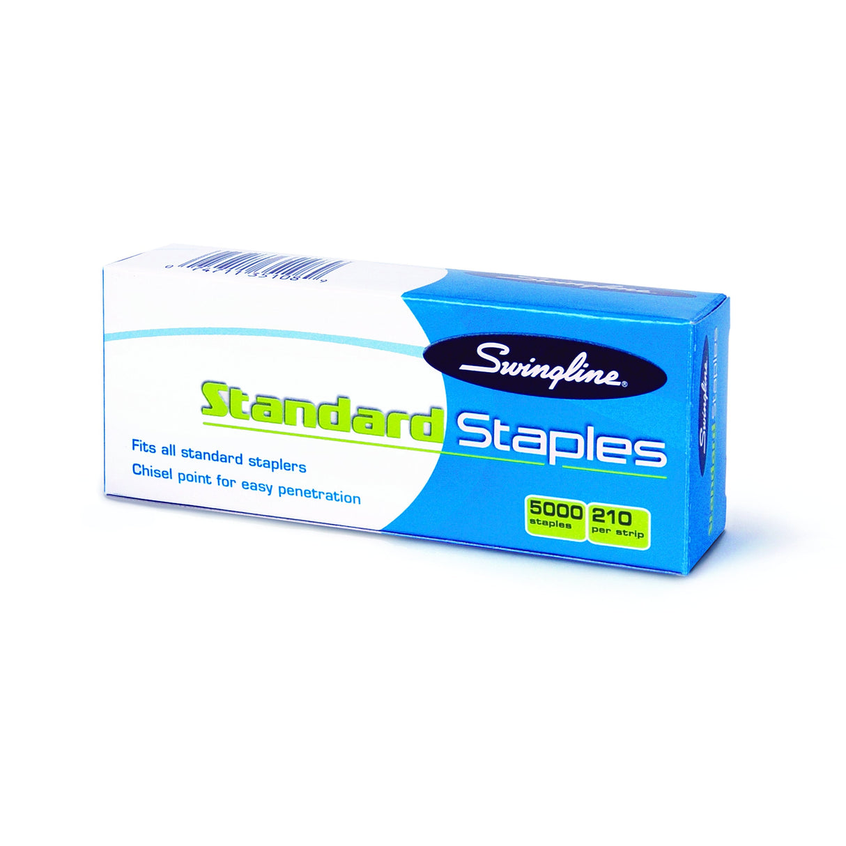 Swingline Standard Staples, 1/4" Length, 210 Per Strip, 5,000/Box