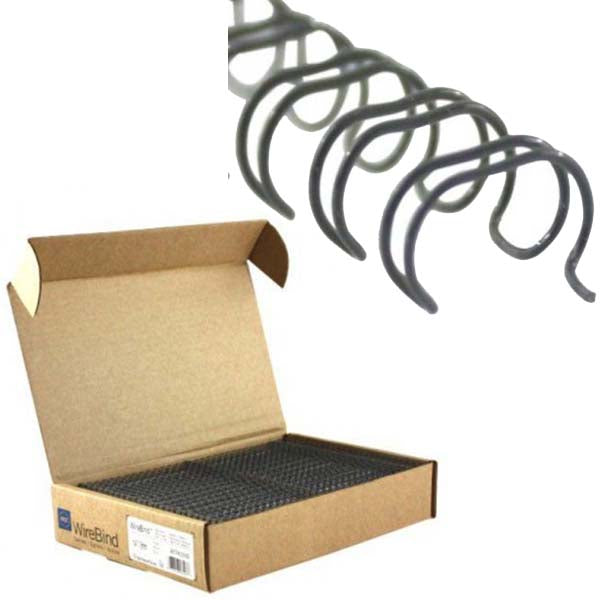 GBC Premium 7/8" Gray 2:1 Twin Loop Wire