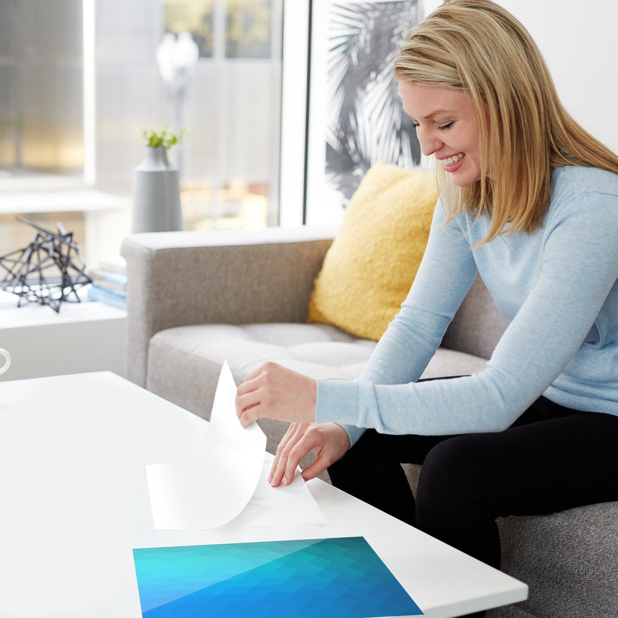 GBC Self Sealing Laminating Roll, Repositionable, 16" x 10', 3 mil