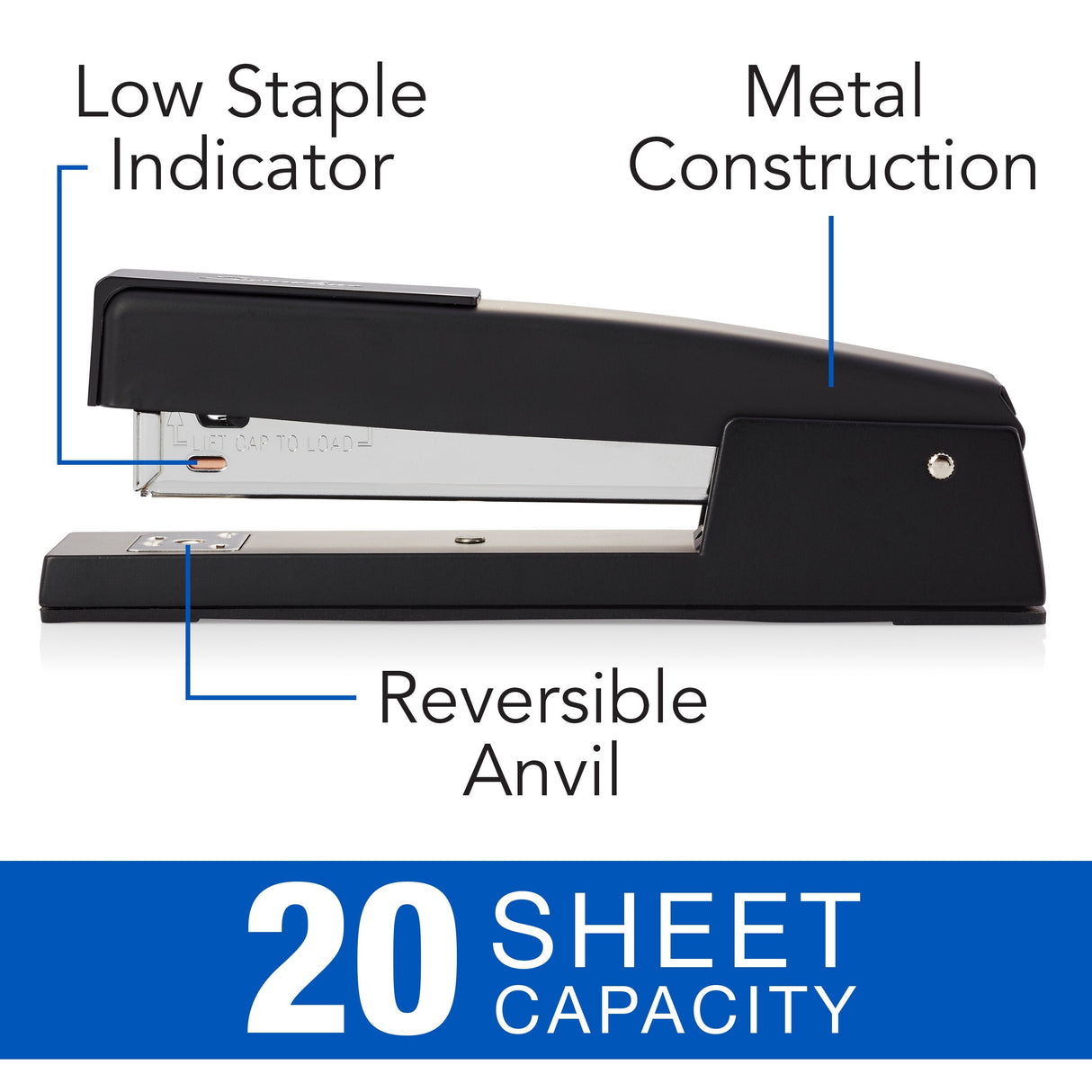 747 Desk Stapler - Black