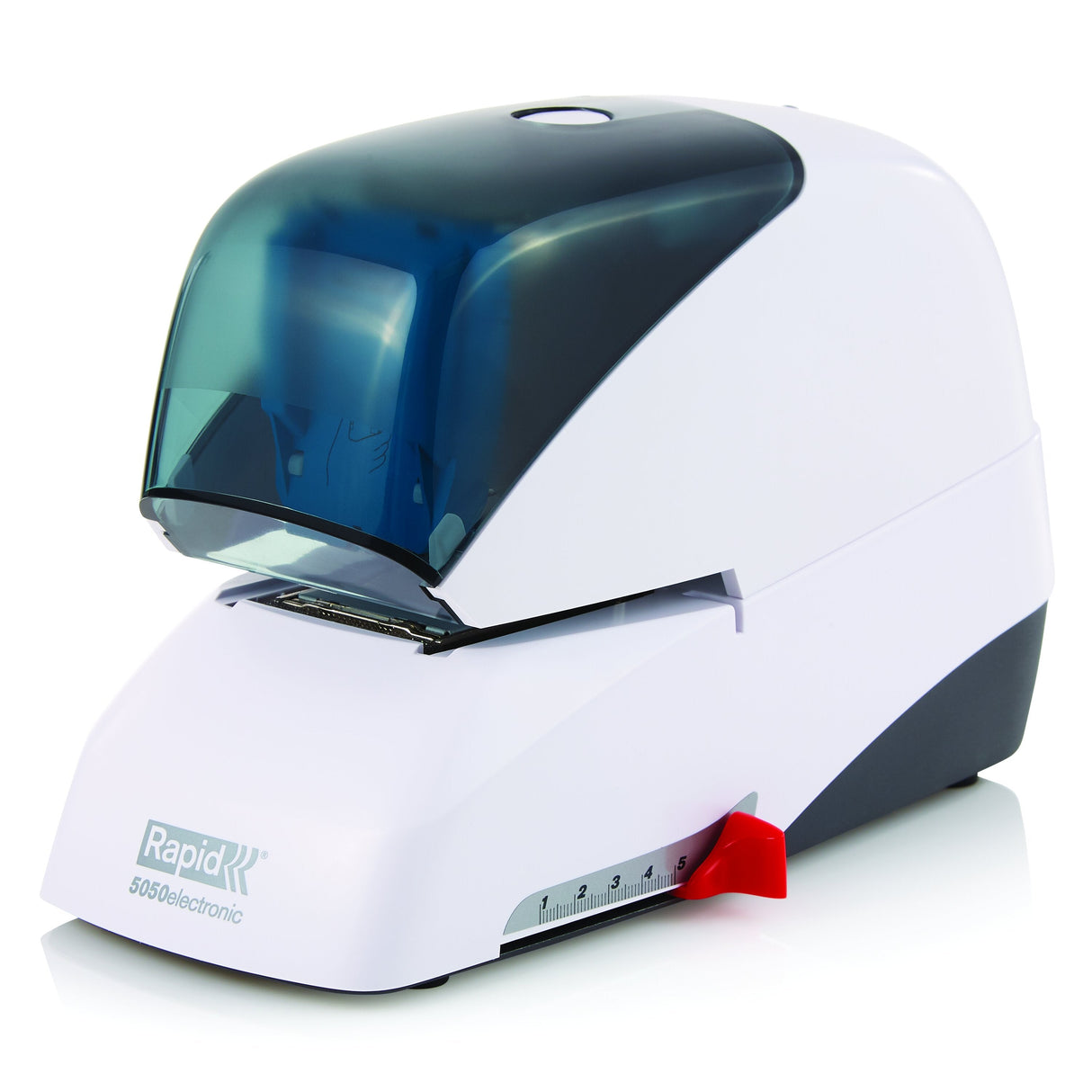 Rapid 5050e Electric Cartridge Stapler - White, 60 Sheets