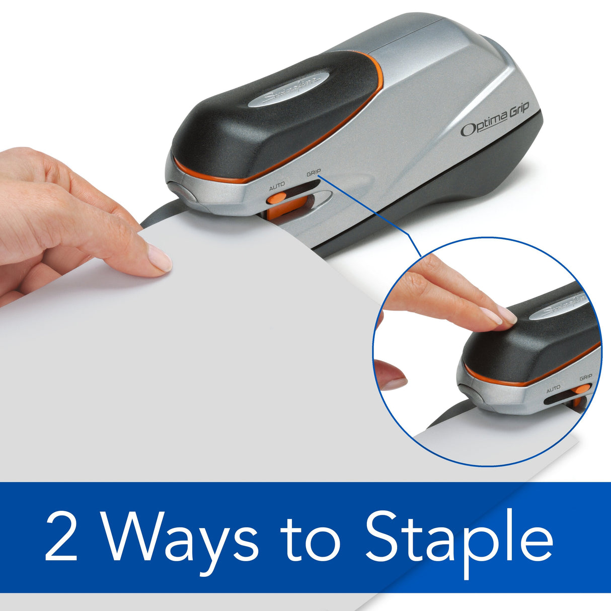 Swingline Optima Grip Electric Stapler, Model 20S, Silver