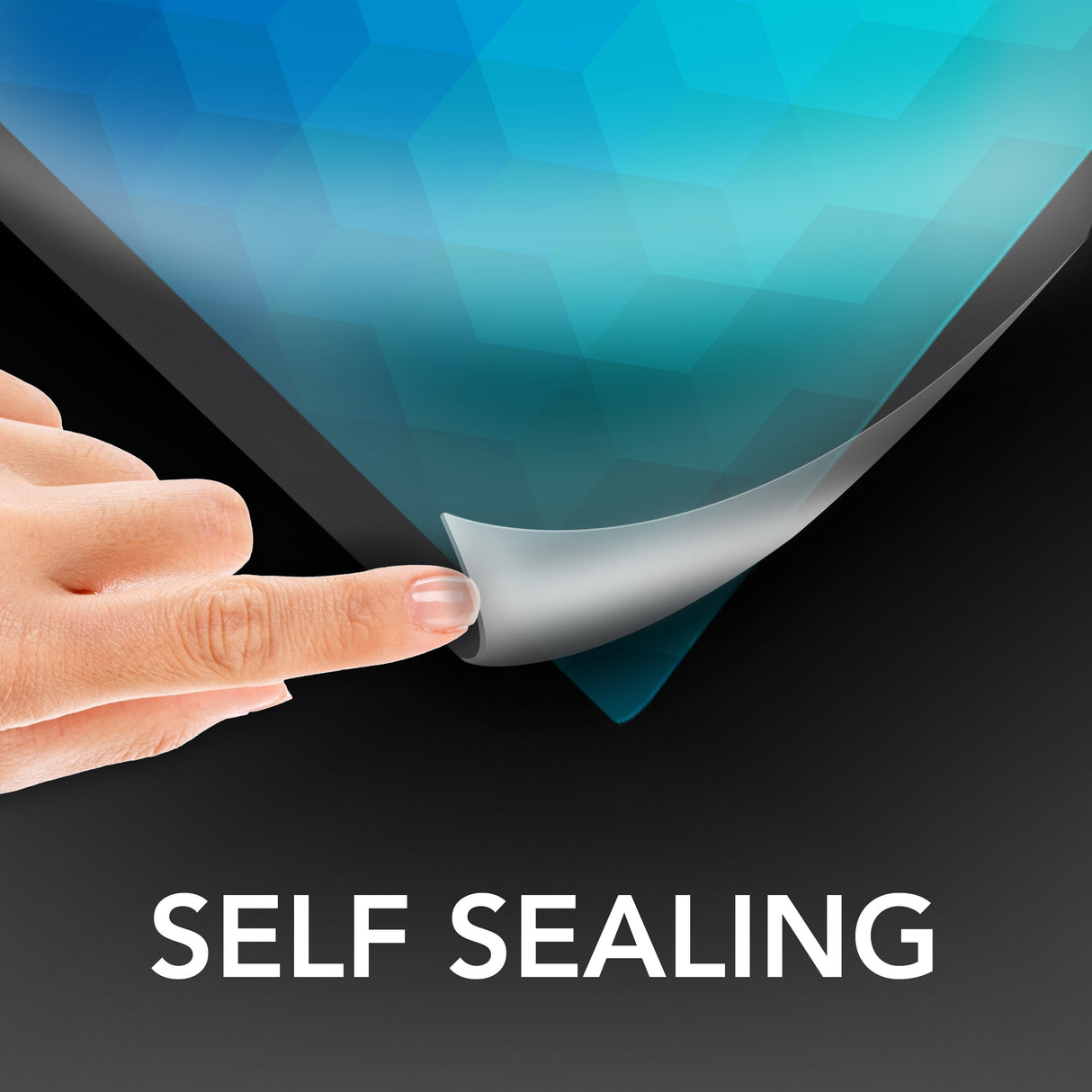 GBC Self Sealing Laminating Roll, Repositionable, 16" x 10', 3 mil