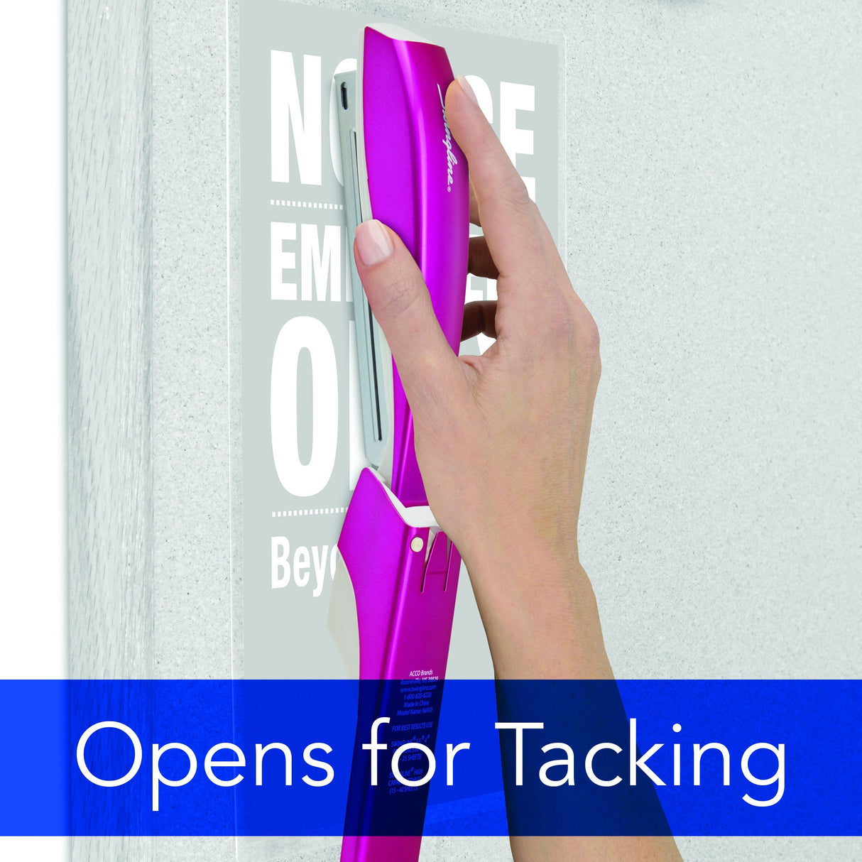 Swingline NeXXt Series WOW Desktop Stapler, Pink, 40-Sheet Capacity