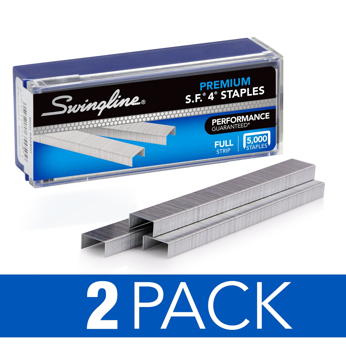 Swingline S.F. 4 Premium Staples, 1/4" Length, 210 Per Strip, 5,000/Box, 2 Pack - Stapling Essentials