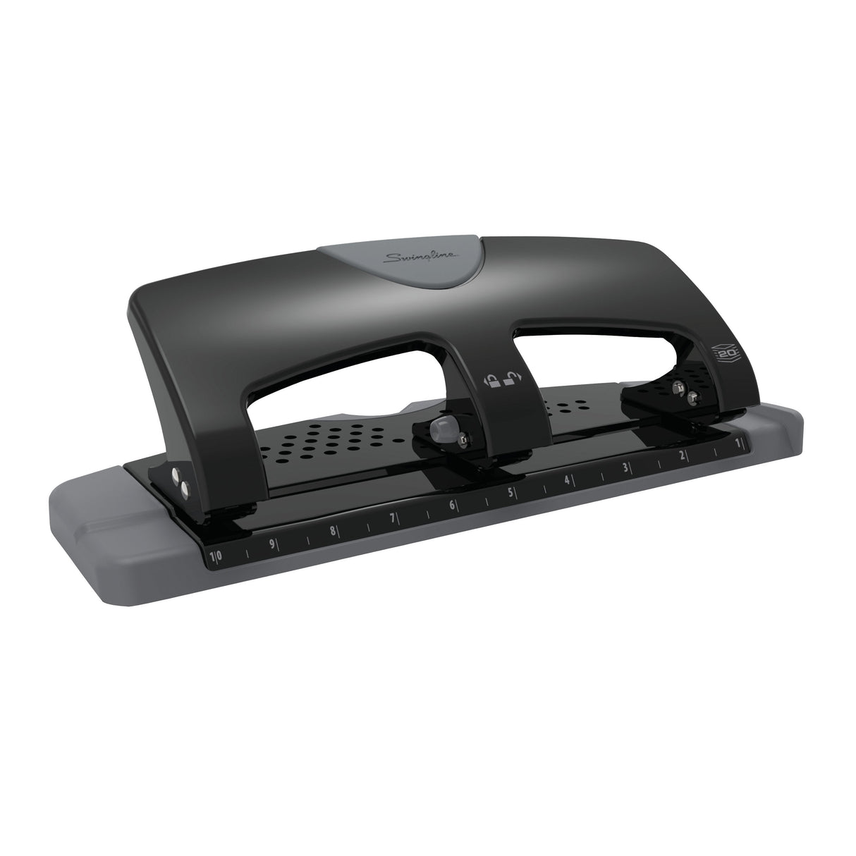 Swingline SmartTouch 3-Hole Punch - 20 Sheet Effortless Punching