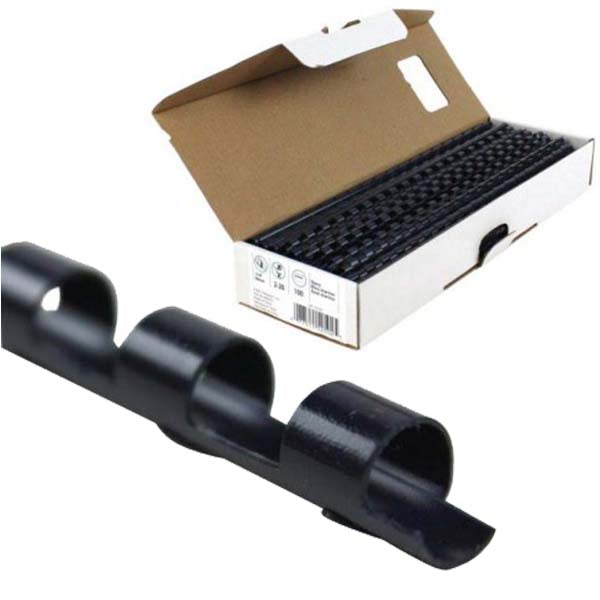 Fellowes Premium 5/8" Navy Blue Plastic Binding Combs - 100pk