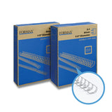 Formax Silver ReadyWire, Letter Size, Double-Loop, Pitch 3:1 (1/4″ to 1/2″) & 2:1 (1/4″ to 1-1/4″) Binding Wire