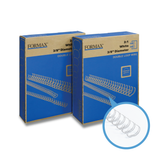 Formax White ReadyWire, Letter Size, Double-Loop, Pitch 3:1 (1/4″ to 1/2″) & 2:1 (1/4″ to 1-1/4″) Binding Wire