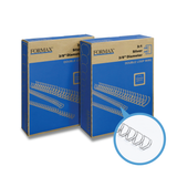 Formax Silver ReadyWire, Letter Size, Double-Loop, Pitch 3:1 (1/4″ to 1/2″) & 2:1 (1/4″ to 1-1/4″) Binding Wire