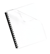 Fellowes Sparkling Clear Pre-punched Binding Covers Oversize 100 Pack
