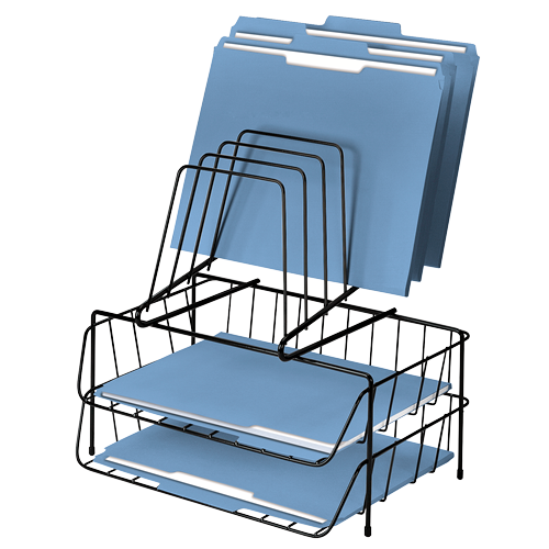 Fellowes Wire Double Tray with Step File Plus