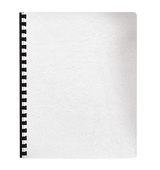 Fellowes Expressions Grain Presentation Covers - Oversize, White, Pack of 200