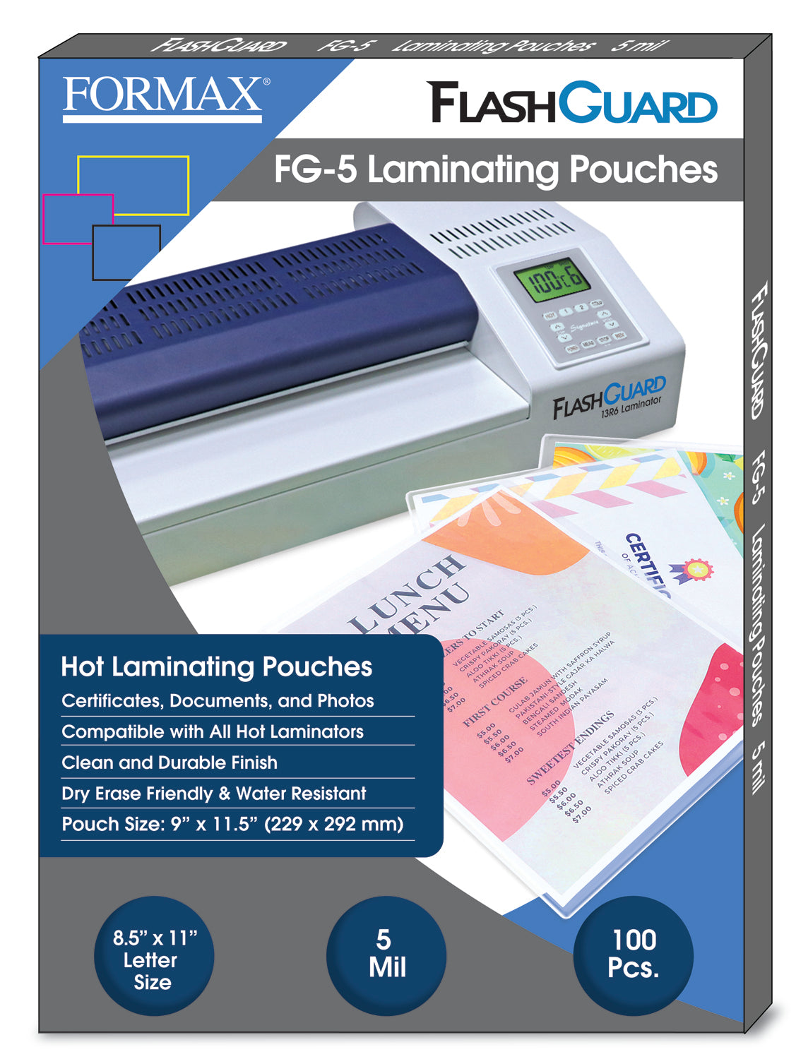 Formax FlashGuard 13R10 13 Inch Professional Pouch Laminator