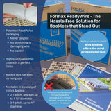 Formax Silver ReadyWire, Letter Size, Double-Loop, Pitch 3:1 (1/4″ to 1/2″) & 2:1 (1/4″ to 1-1/4″) Binding Wire