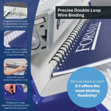 Formax Silver ReadyWire, Letter Size, Double-Loop, Pitch 3:1 (1/4″ to 1/2″) & 2:1 (1/4″ to 1-1/4″) Binding Wire