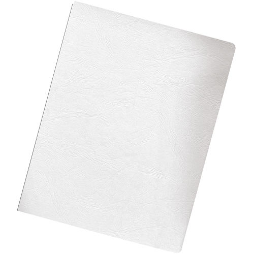 Fellowes Expressions Grain Presentation Covers - Oversize, White, Pack of 200