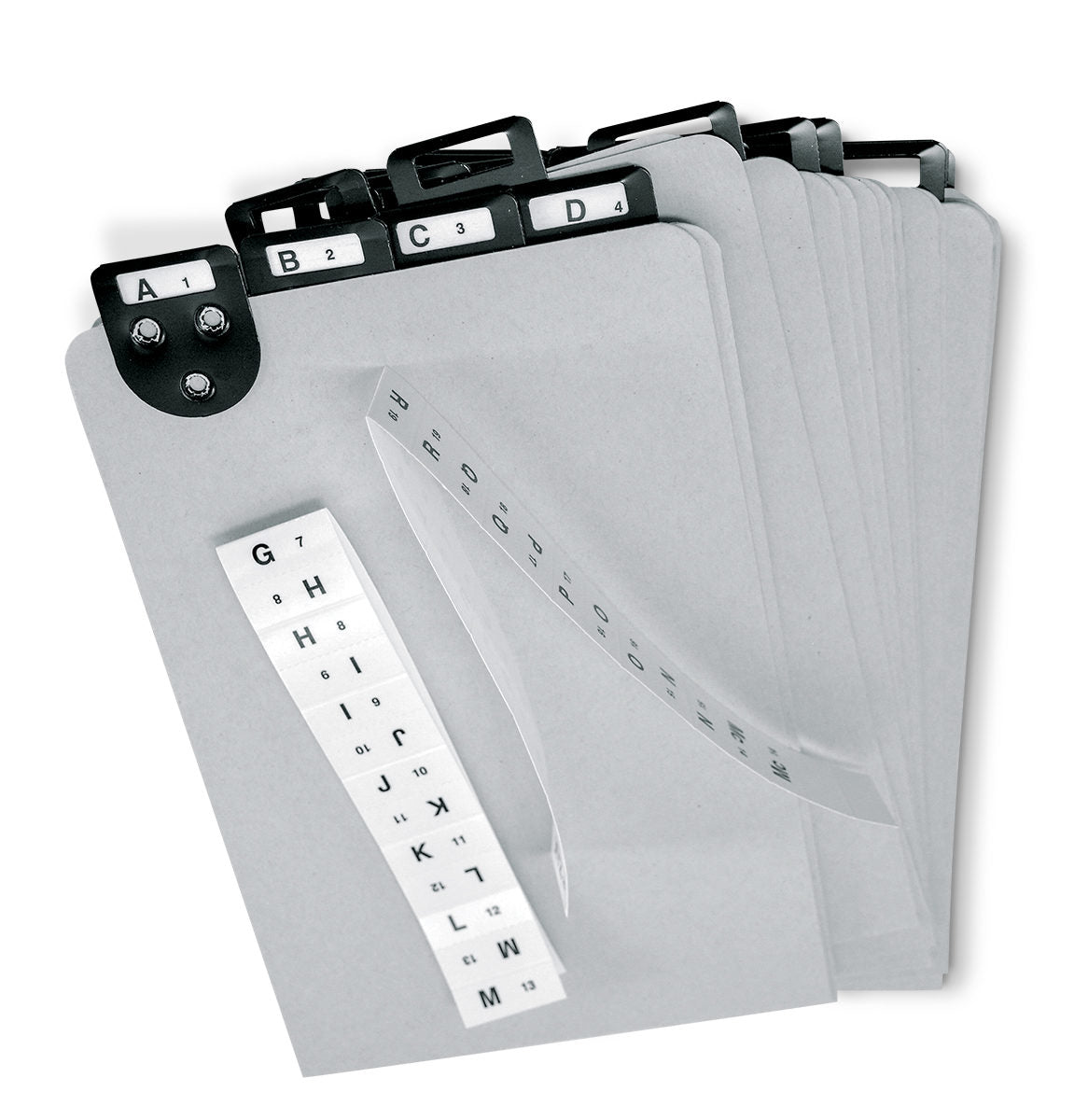Index Paper Set Martin Yale 14880 Master Posting Tray Index Set (8