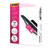 Fellowes Glossy Pouches - ID Tag punched, 10 mil, pack of 100