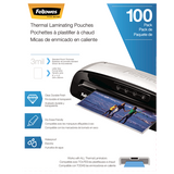 Fellowes Laminating Pouches - Letter Size, 3 mil Thickness, Pack of 100