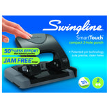 Swingline SmartTouch 2-Hole Punch - Low Force, 20 Sheet