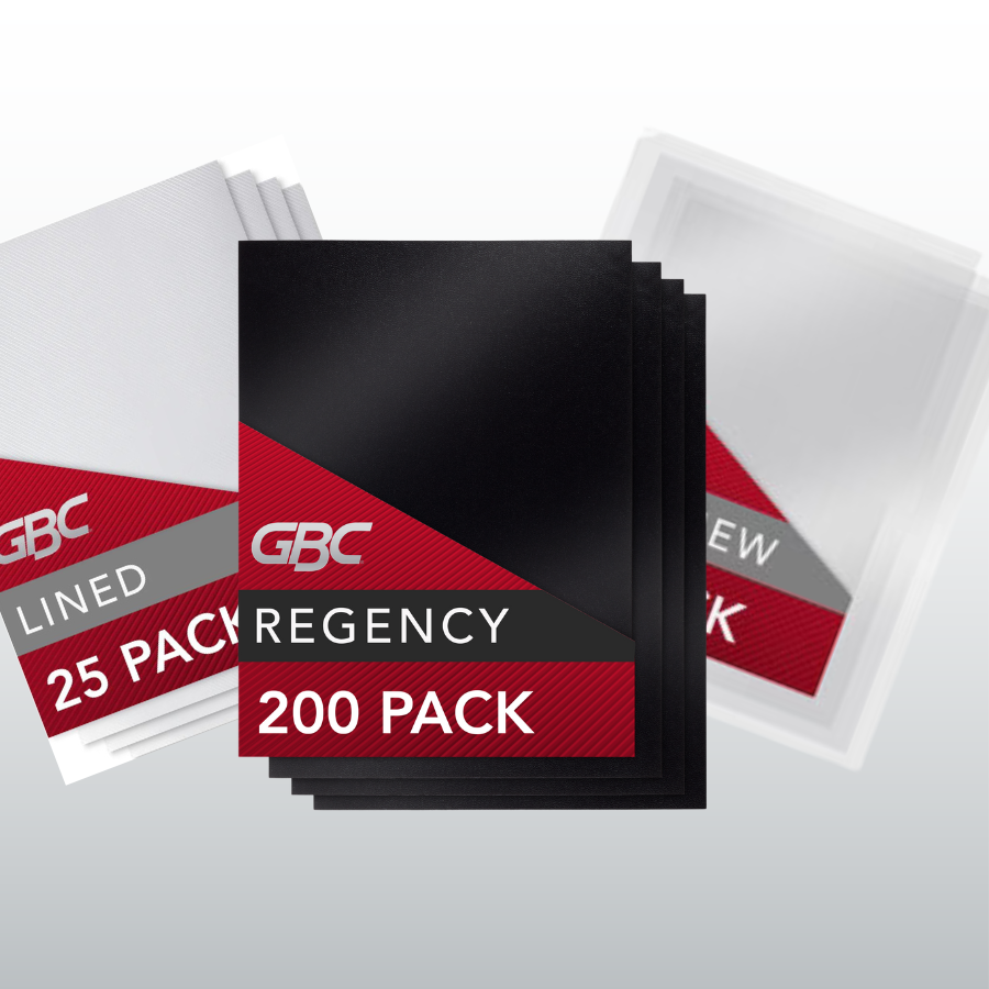 GBC Navy 9" x 11" Regency Covers (200pk)