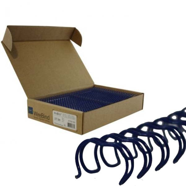 GBC Premium 1/4" Blue 3:1 Twin Loop Wire
