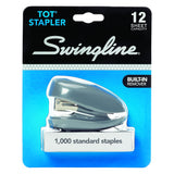 Swingline Tot Stapler - 12-Sheet Capacity, Built-in Staple Remover, Assorted Colors