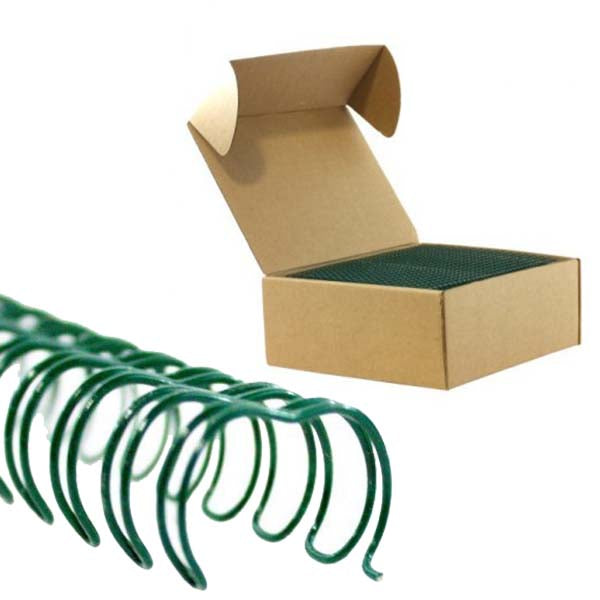 GBC Premium 7/8" Green 2:1 Twin Loop Wire