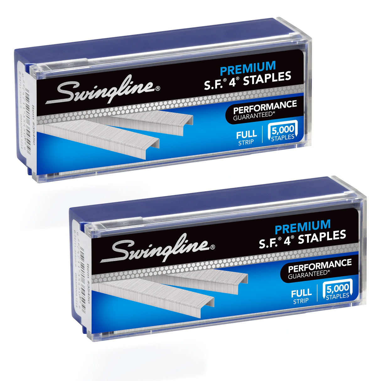 Swingline S.F. 4 Premium Staples, 1/4" Length, 210 Per Strip, 5,000/Box, 2 Pack - Stapling Essentials