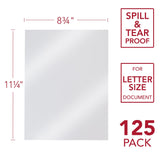 Mead Clear View Binding Covers, 8.75" x 11.25", 125 Pack