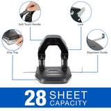 Swingline Comfort Handle 2-Hole Punch, Model CH-200, Manual Punch