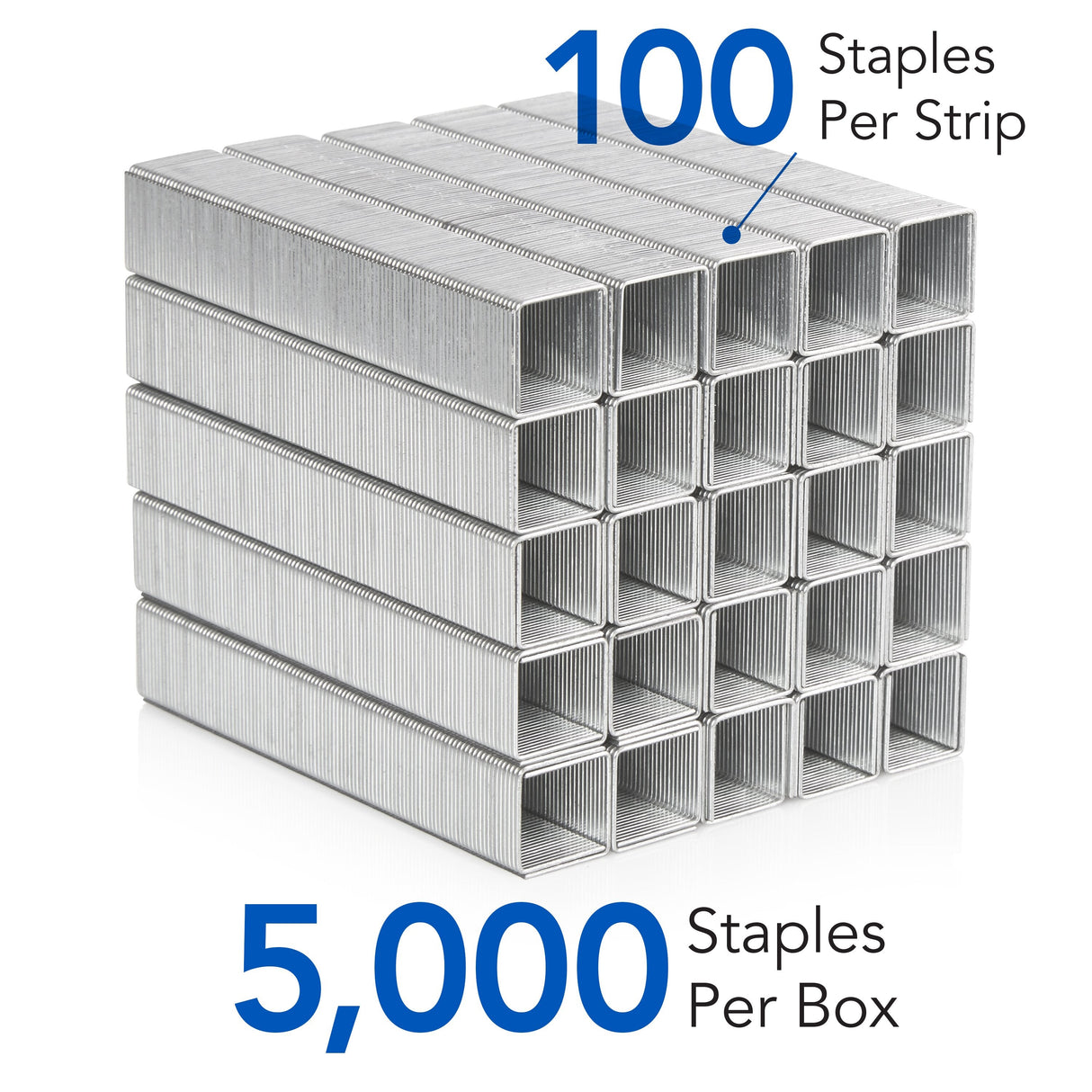 Swingline Heavy Duty Staples, 1/2" Leg Length, 5,000/Box