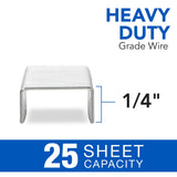 Swingline Heavy Duty Staples, 1/4" Leg, 100 Per Strip, 1,000/Box