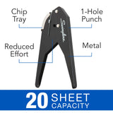 Swingline Low Force 1-Hole Punch, 20 Sheets - Efficient Office Tool