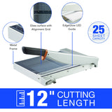 Swingline ClassicCut 1225G Glass Guillotine Trimmer