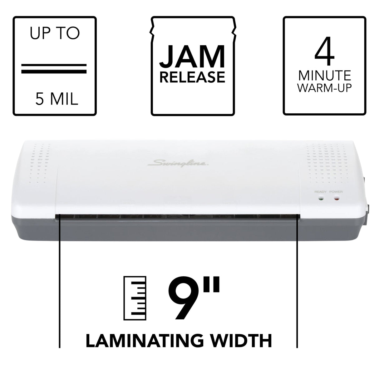 Swingline Inspire Plus 9" Thermal Pouch Laminator - White