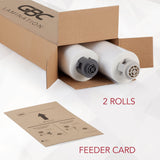 GBC EZLoad Gray End Cap Laminating Roll Film - Low Temp - Gloss - 25" x 500' - 1.5 mil - 1 Roll